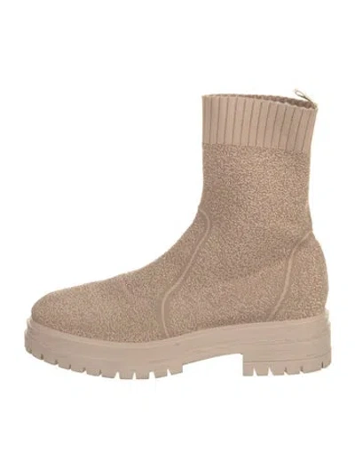 Pre-owned Gianvito Rossi Sock Boots In Neutral