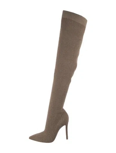 Pre-owned Gianvito Rossi Sock Boots W/ Tags In Neutral