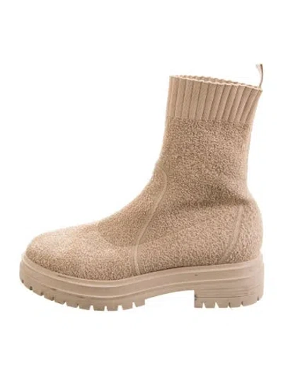 Pre-owned Gianvito Rossi Sock Boots In White