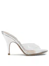 Gianvito Rossi Sofia Metallic Transparent-strap Mules In White