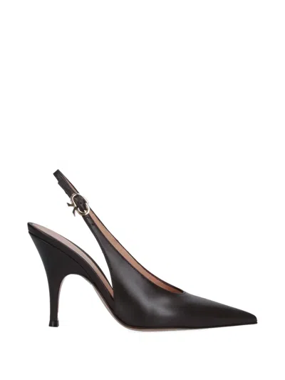 Gianvito Rossi Sofia 95 Pointed-toe Pumps In Brown