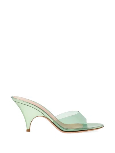 Gianvito Rossi Sofia Mules Mit Design-absatz In Green