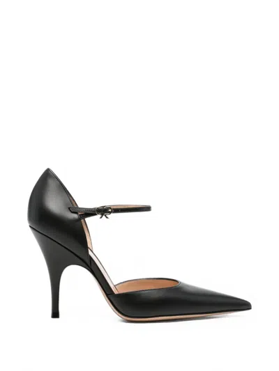 Gianvito Rossi Sofia D'orsay Leather Pumps In Black