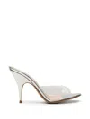 Gianvito Rossi Sofia Metallic Transparent-strap Mules In Multi