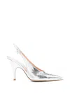 Gianvito Rossi Sofia Point Reptile-effect Pumps In Multi
