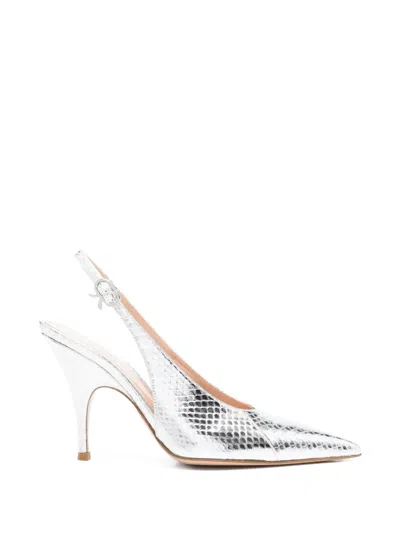 Gianvito Rossi Sofia Point Reptile-effect Pumps In Multi