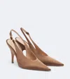 Gianvito Rossi Sofia Satin Slingback Pumps In Multi