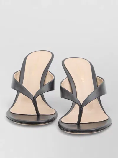 Gianvito Rossi Sofia Thong Sandals Kitten Heel In Gray