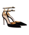 Gianvito Rossi Solid Suede Pumps In Black