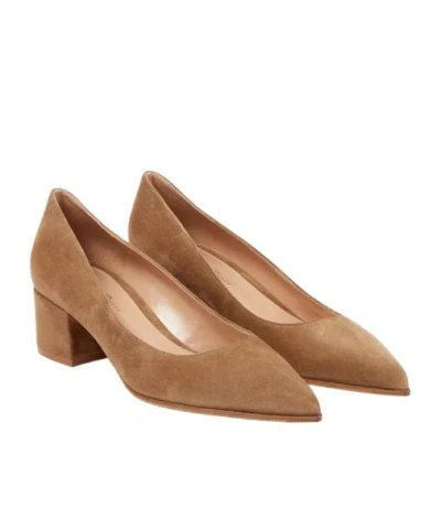 Gianvito Rossi Piper 40mm Suede Pumps In Brown