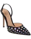 Gianvito Rossi Spectra 105 Slingback Pumps In Suede Leather In Black