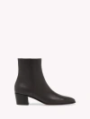 Gianvito Rossi Glove Leather Block-heel Booties In Brown