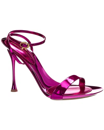 Gianvito Rossi Spice Ribbon 95 Leather Sandal In Pink