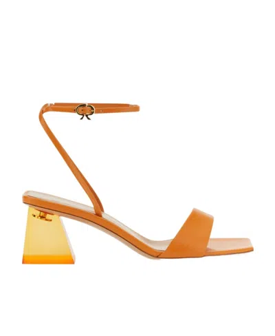 GIANVITO ROSSI GIANVITO ROSSI SQUARE-TOE ANKLE STRAP SANDALS