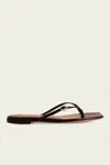 Gianvito Rossi Square Toe Patent Leather Slides In Black
