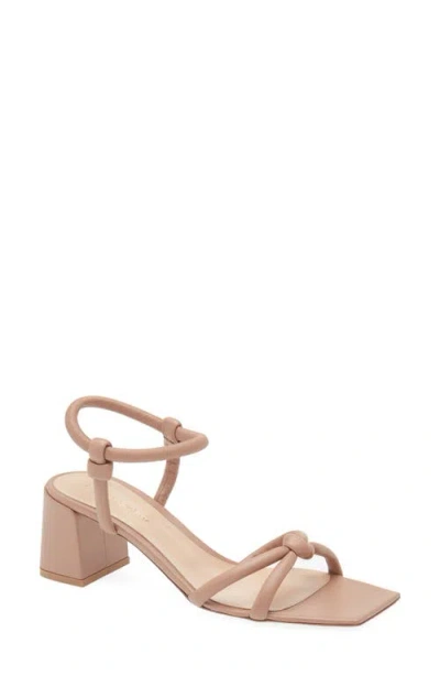 Gianvito Rossi Square Toe Slingback Sandal In Praline