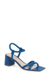 Gianvito Rossi Knotted Leather Block-heel Sandals In Rio