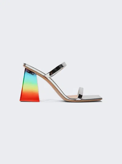 Gianvito Rossi Square Toe Strap Sandal In Multi