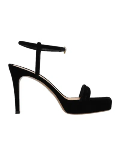 Gianvito Rossi Square-toe High-heeled Sandals In Black
