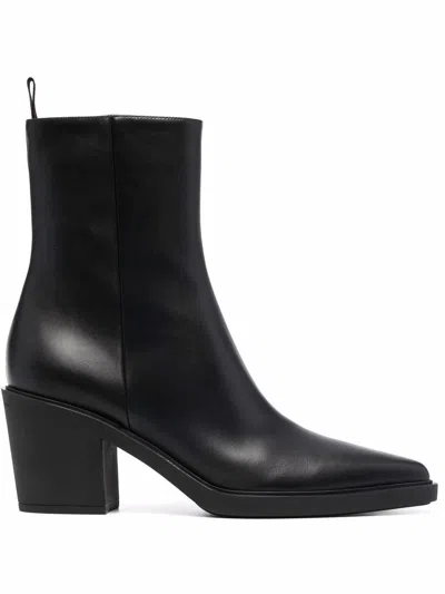 Gianvito Rossi Ss23 Women's Black Rubber Boots By
