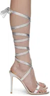 Gianvito Rossi Ssense Exclusive Silver Heeled Sandals In Silver
