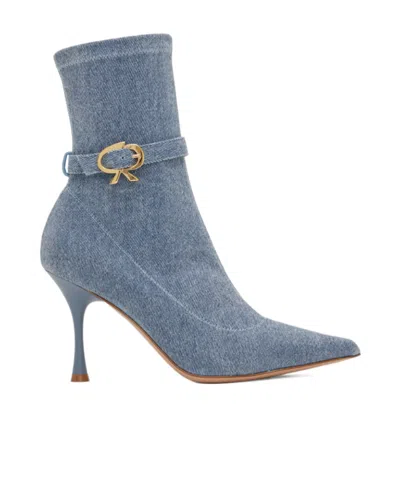 Gianvito Rossi Stiletto Boots In Blue