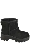 Gianvito Rossi Shearling-lined Suede Ankle Boots In Nenn Black