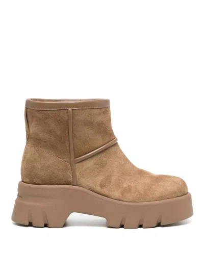 Gianvito Rossi Woman Ankle Boots Khaki Size 7.5 Leather In Multi