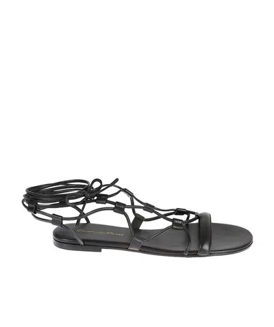 Gianvito Rossi Strap Sandals In Black