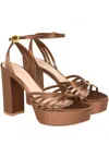 Gianvito Rossi Crepe Ankle-strap Platform Sandals
