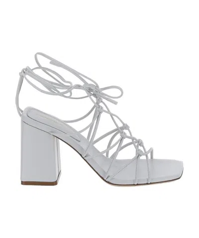 Gianvito Rossi Strappy Block Heel Sandals In Gray