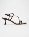 Gianvito Rossi Strappy Leather Ankle-strap Sandals