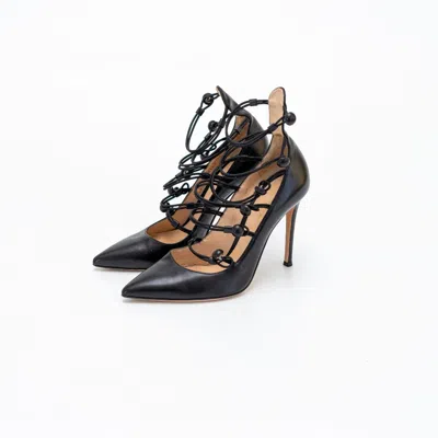 Pre-owned Gianvito Rossi Strappy Leather Pumps, 37