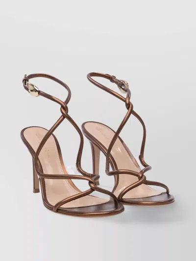 Gianvito Rossi Strappy Open Toe Sandals With 85mm Heel In Pink