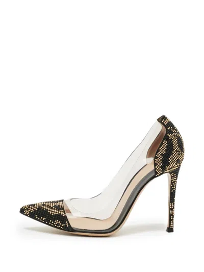 Pre-owned Gianvito Rossi Stud-embellished Pumps In Black