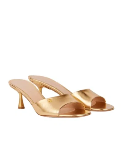 Gianvito Rossi Stylish Minimalist Mules In Nude