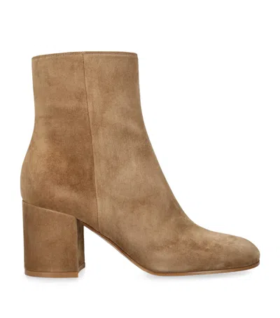 GIANVITO ROSSI SUEDE ANKLE BOOTS 70