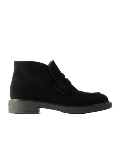 Gianvito Rossi Suede Ankle Boots In No