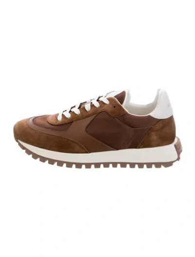 Pre-owned Gianvito Rossi Suede Athletic Sneakers In Brown