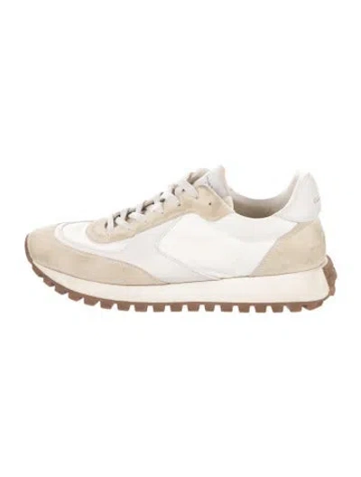Pre-owned Gianvito Rossi Suede Athletic Sneakers In Neutrals