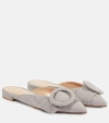 GIANVITO ROSSI SUEDE BALLET FLATS