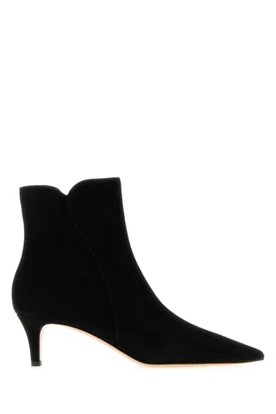 Gianvito Rossi Suede Boot In Black