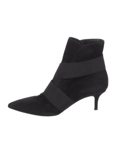 Pre-owned Gianvito Rossi Suede Boots In Black