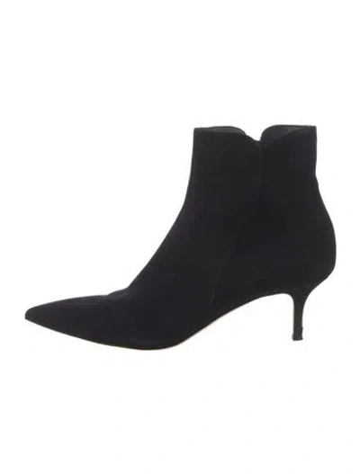 Pre-owned Gianvito Rossi Suede Boots In Black