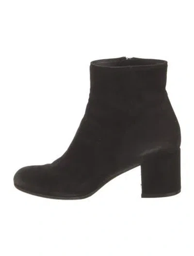 Pre-owned Gianvito Rossi Suede Boots In Black