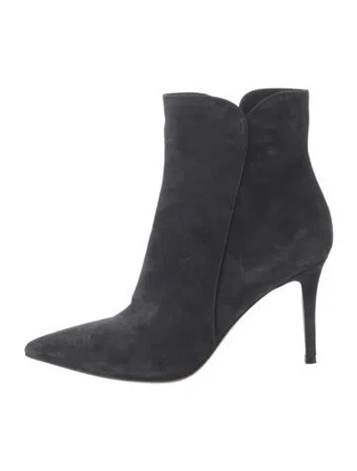 Pre-owned Gianvito Rossi Suede Boots In Black