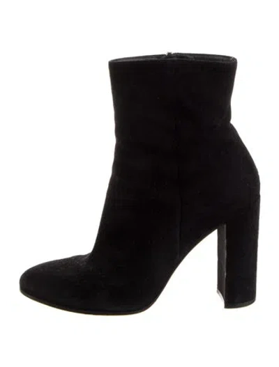 Pre-owned Gianvito Rossi Suede Boots In Black