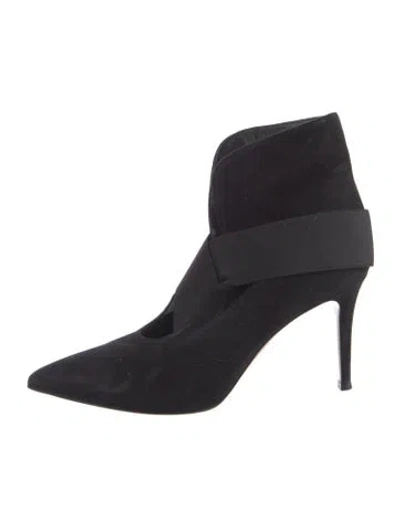 Pre-owned Gianvito Rossi Suede Boots In Black