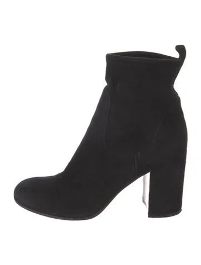 Pre-owned Gianvito Rossi Suede Boots In Black