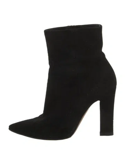 Pre-owned Gianvito Rossi Suede Boots In Black